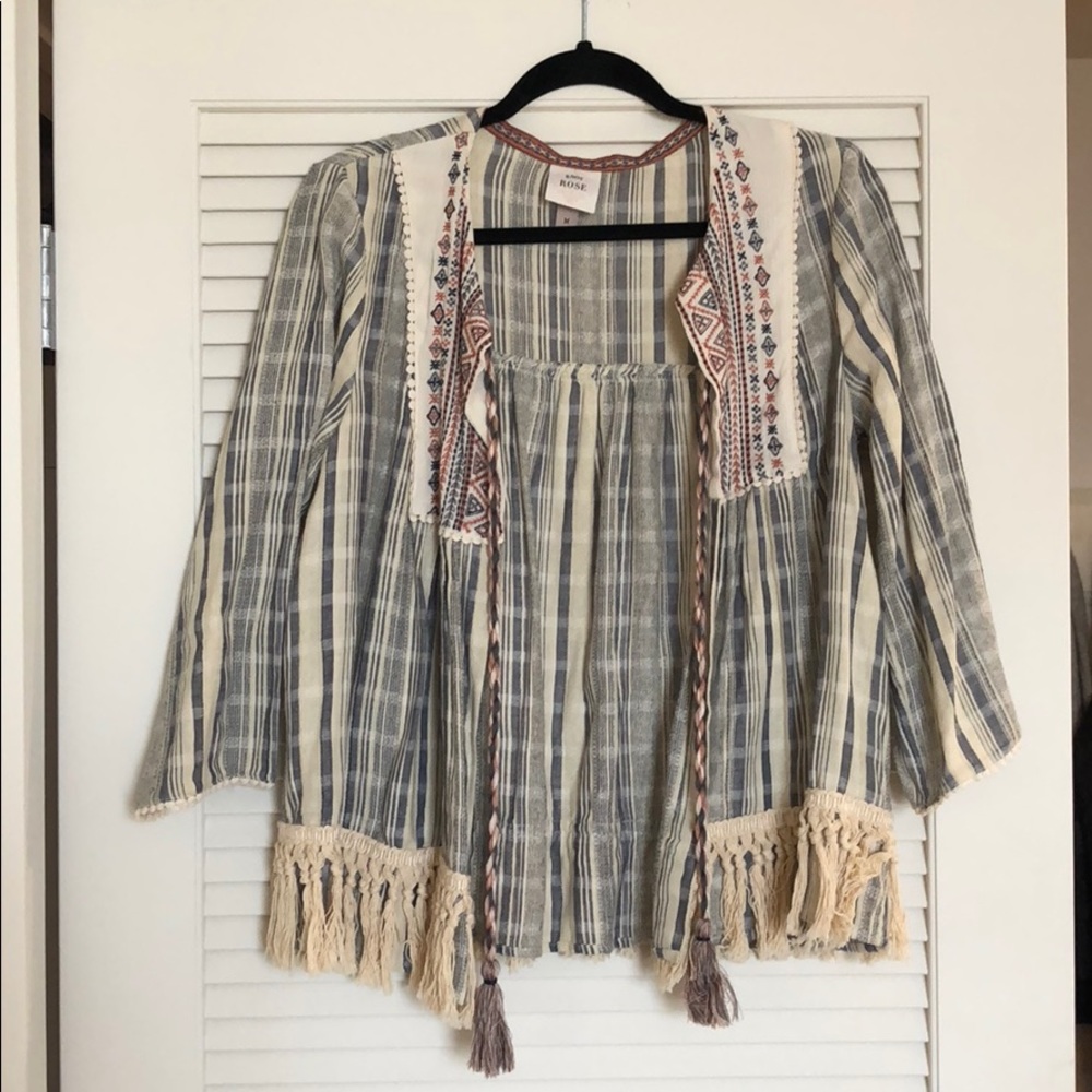 Bohemian, tassel cardigan